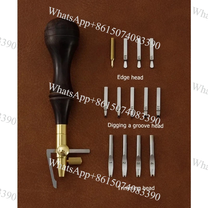 **Adjustable Leather Edge Trimmer Groover Multifunctional Marking Cutting Tool**