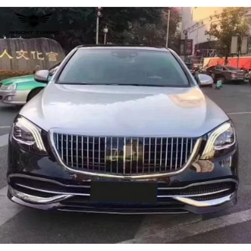 New Hot Selling PP Plastic Design Car Bumper Lights Grille Body Kit with Clips for S Class W222