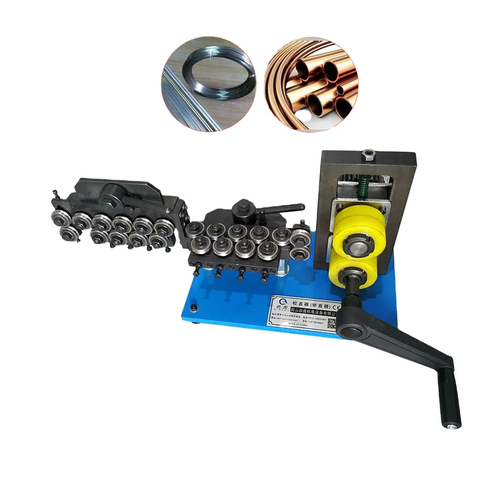 

1/4" 3/8" Copper-aluminum Tubes Copper-zinc Alloy Wire Hand Crank Wire Straightener Tool For Factory Building Construction