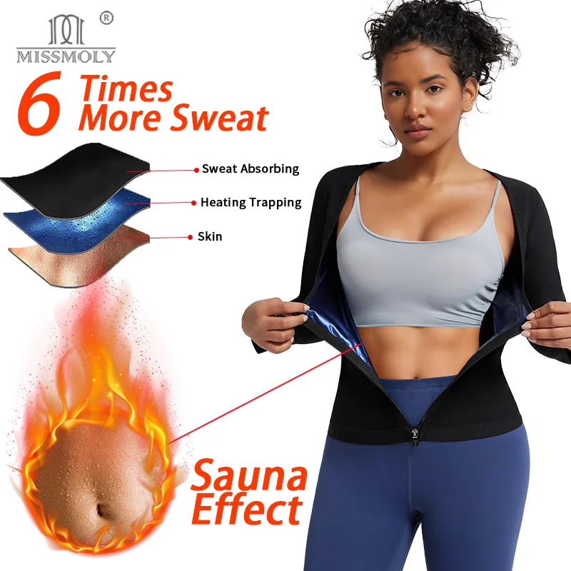 

Women Sauna Shaper Vest Shapewear Thermo Sweat Tank Top Slimming Vest Waist Trainer Corset Gym Fitness Hot Workout Zipper Shirt