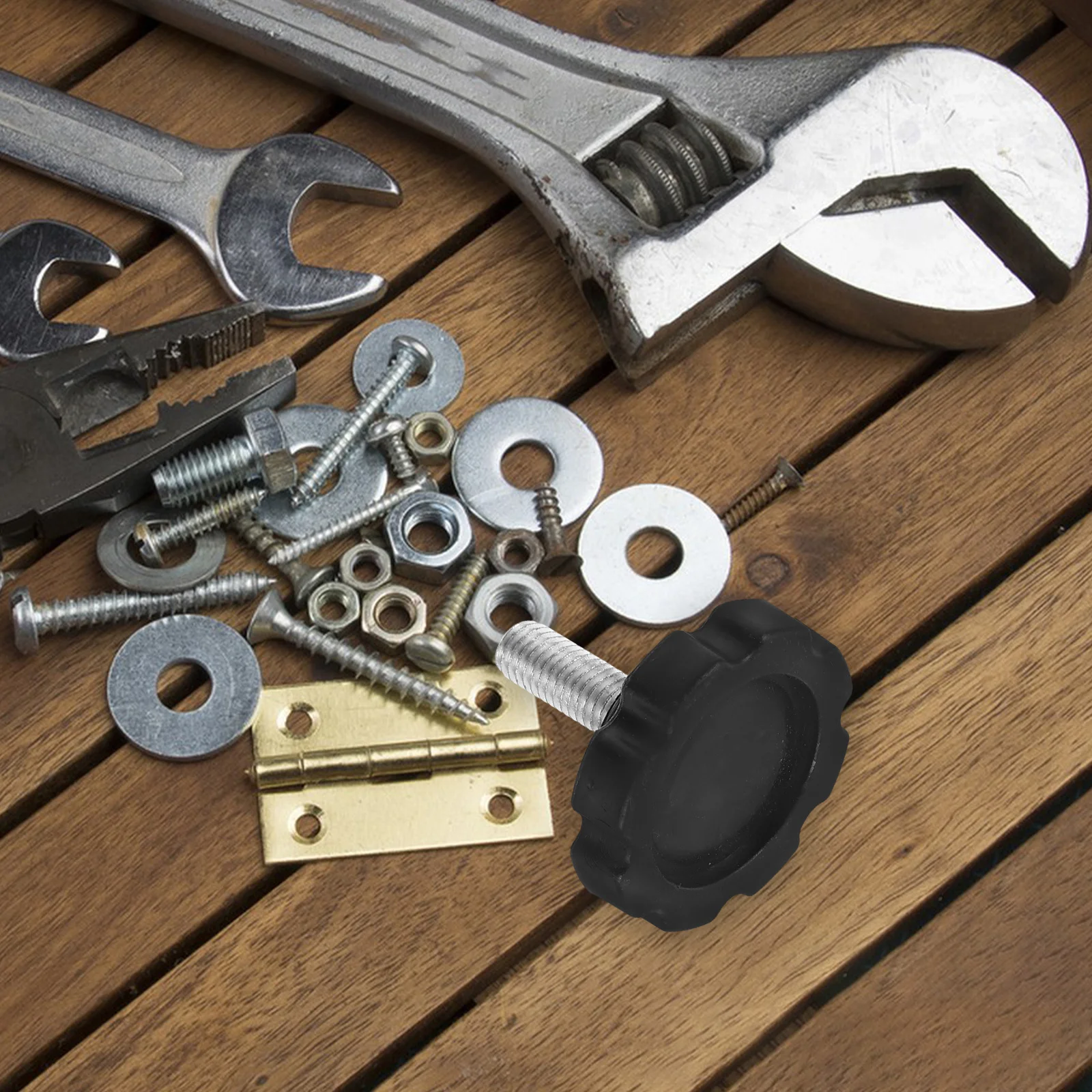 

2Pcs M8 Clamping Knob Screws Heavy Duty Umbrella Base Replacement Parts Quick Installation Outdoor Patio Umbrella Pole Fixing