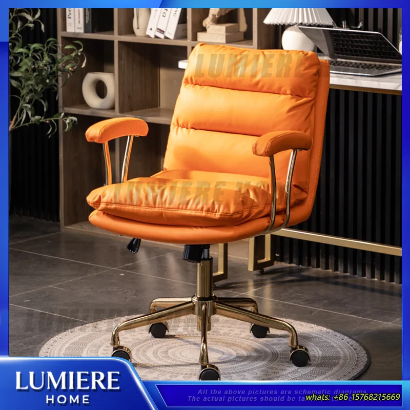 Modern Computer Chair Simple Desk Office Swivel Chair Height Adjustable Home Study Ergonomic Small Chair for Women