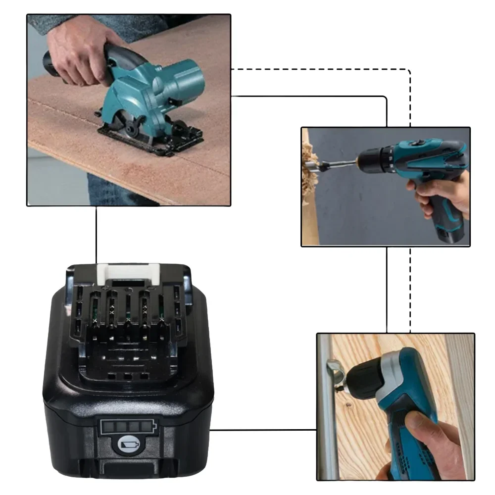 マキタ電動工具用充電式リチウムイオン電池,最大12v,6000mah,bl1040,bl1040b,bl1050b,bl1020B,bl1041,bl1021