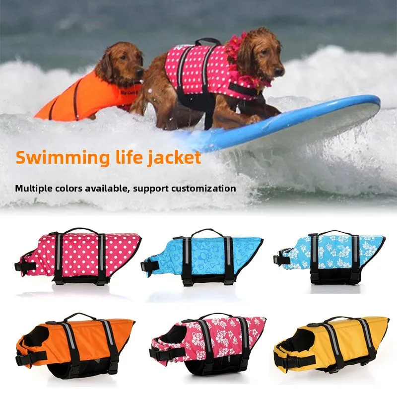 

Pet Life Jacket for Swimming - Safety Vest with Buoyancy for Surfing, Beach & Water Activities, Reflective Straps for Dogs/Cats