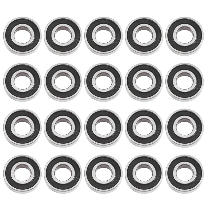 

20PCS 6203-RS Ball Bearing Kit - Bearing Steel And Double Rubber Sealed Miniature Deep Groove Ball Bearing Set (17X40x12mm)