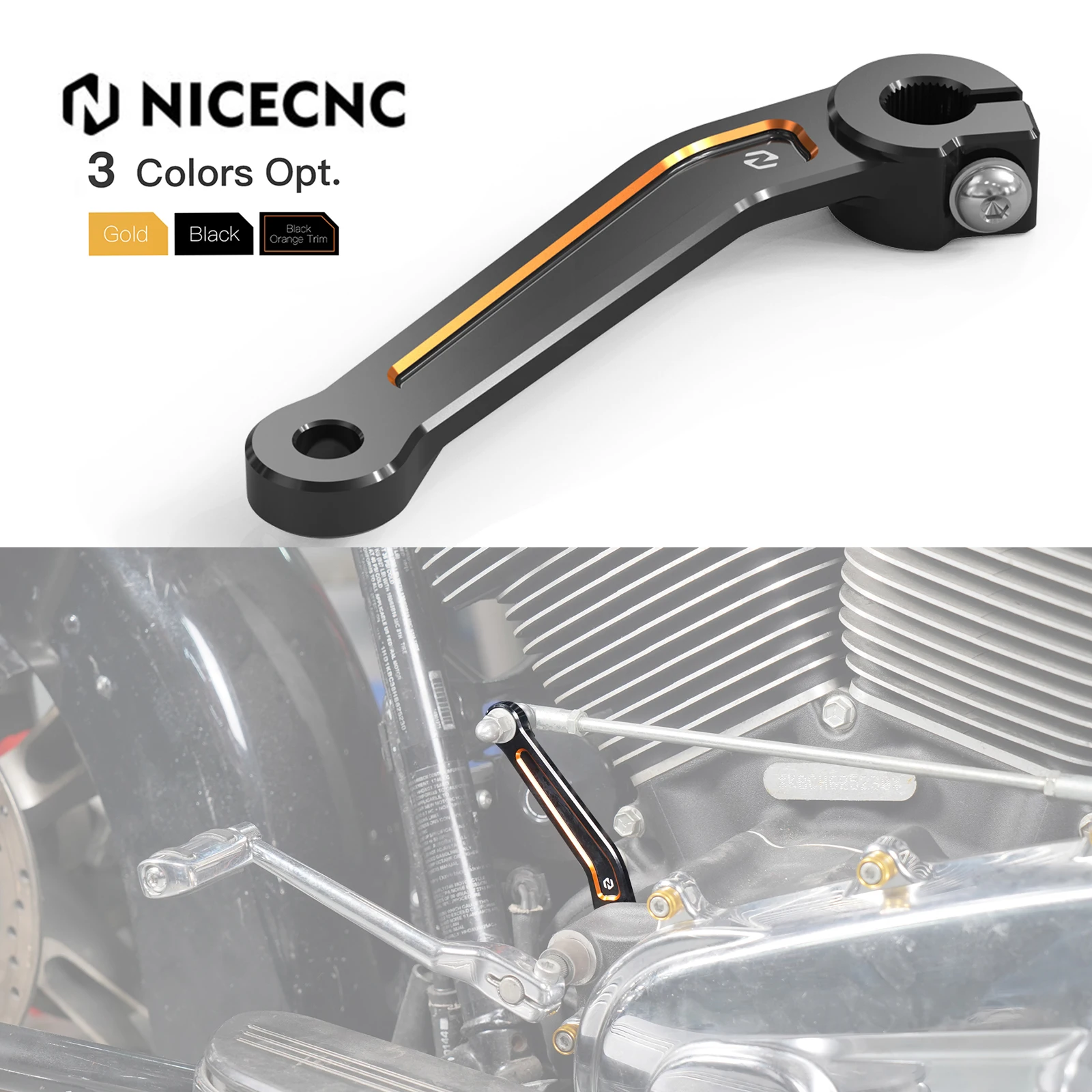 

Motorcycle Inner Shift Rod Shifter Shaft Lever For Harley Touring Road King Electra Glide Street Glide Road Glide CVO Tri Glide