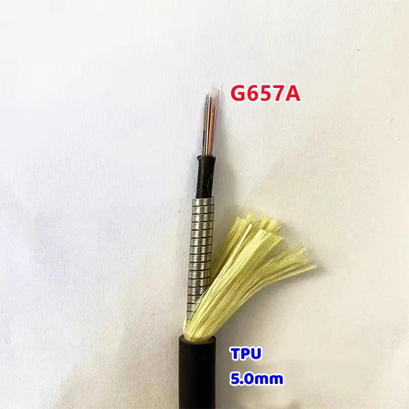 Fiber optic Patch cord 4C Outdoor TPU LC-LC 1M-50M 4 cores 20m30m 40m 50m 5mm waterproof SM Armored Singlemode FTTH jumper ELINK