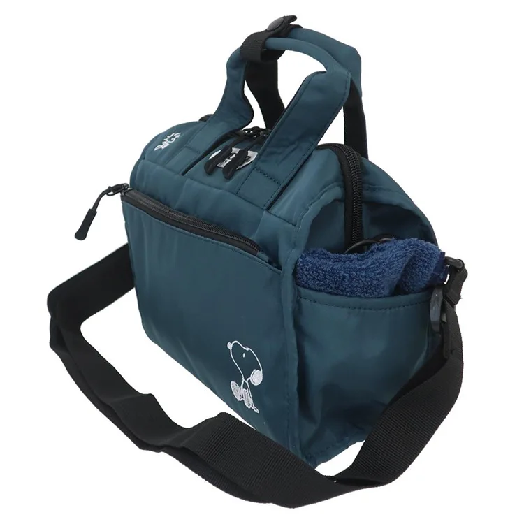 بقعة سنوبي الكرتون الطرفية Kawaii الكلب ثنائي الغرض حقيبة يد الشريحة تخزين السفر حقيبة عشاء بكتف واحد