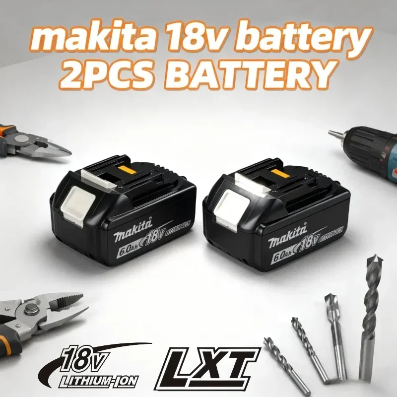 

100% Genuine Makita18V Battery, 6Ah/5Ah Lithium battery for Makita BL1840 BL1830B BL1850B Tools Battery,6.0Ah long battery life