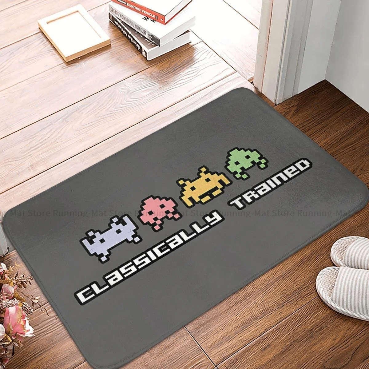 Retro Commodore 64 Anti-Slip Doormat Room Mat Classically Trained Pixel Game Balcony Carpet Entrance Door Rug Bedroom Decor