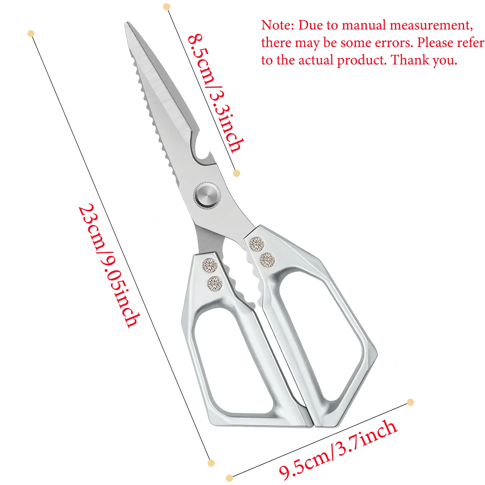 1PC，Multi-Functional Kitchen Scissors Chicken Bone Scissors Non-Slip Handle Fish BBQ Scissors Scissors Tools Kitchen Stuff