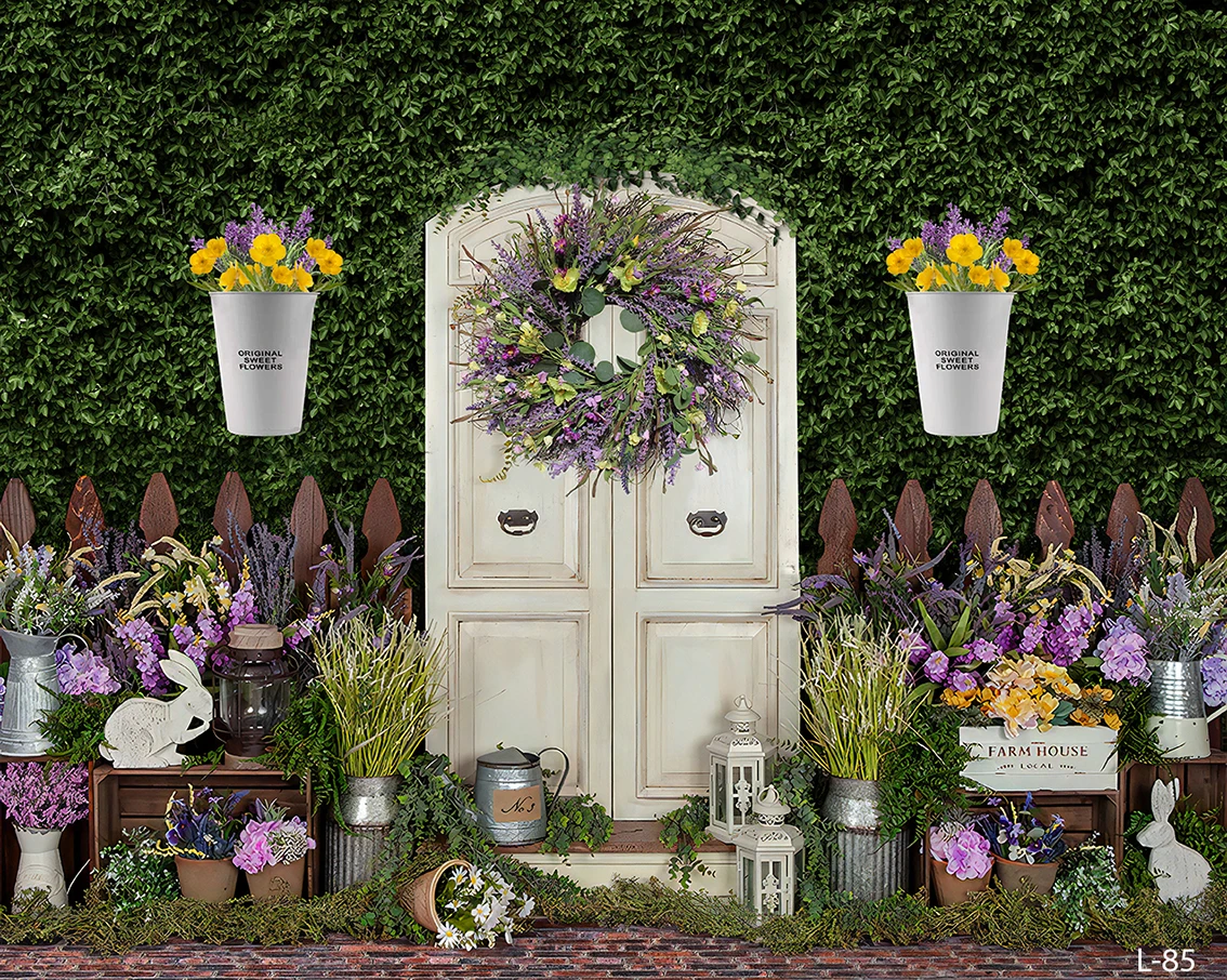 Fotografie Hintergrund Frühling Osterhase grünes Gras Fenster Kaninchen Kinder Geburtstags feier Dekor Hintergrund Fotostudio