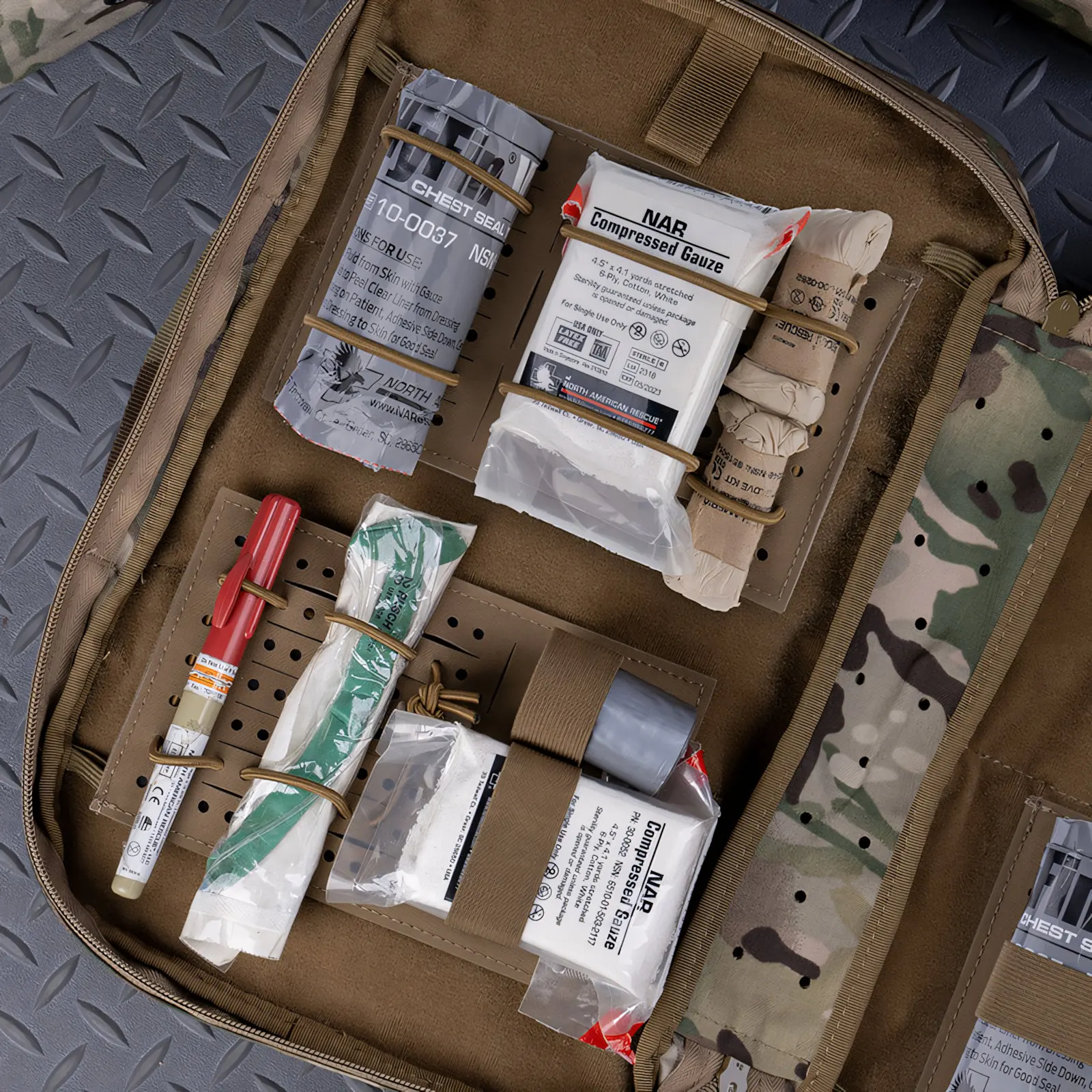 Wosport Med Tray Medical Organizer Cordura Insert Elastic Retention Hook and Loop Mount for Airsoft Medical Gear Bags Storage