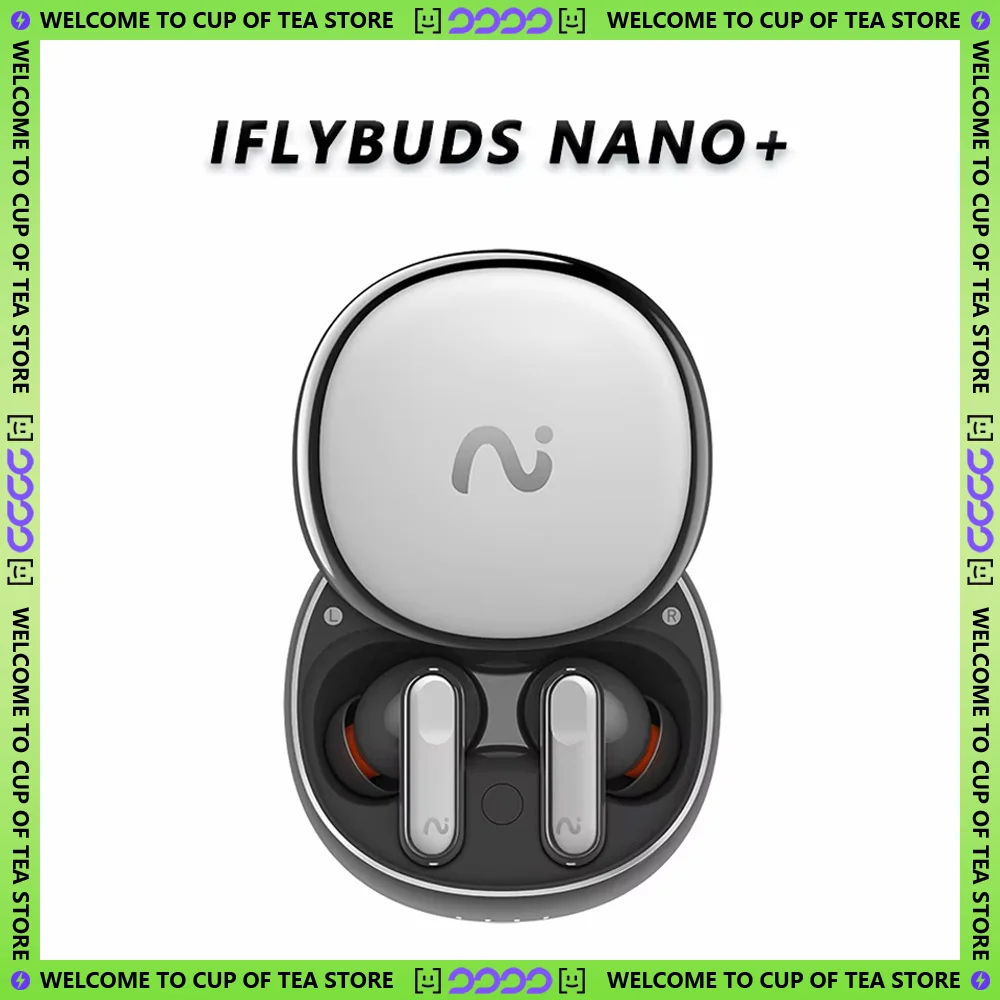 IFLYBUDS Nano Plus Real-Time Translation Headphones Excellent Noise Cancellation Conference Recording Transcription Bluetooth