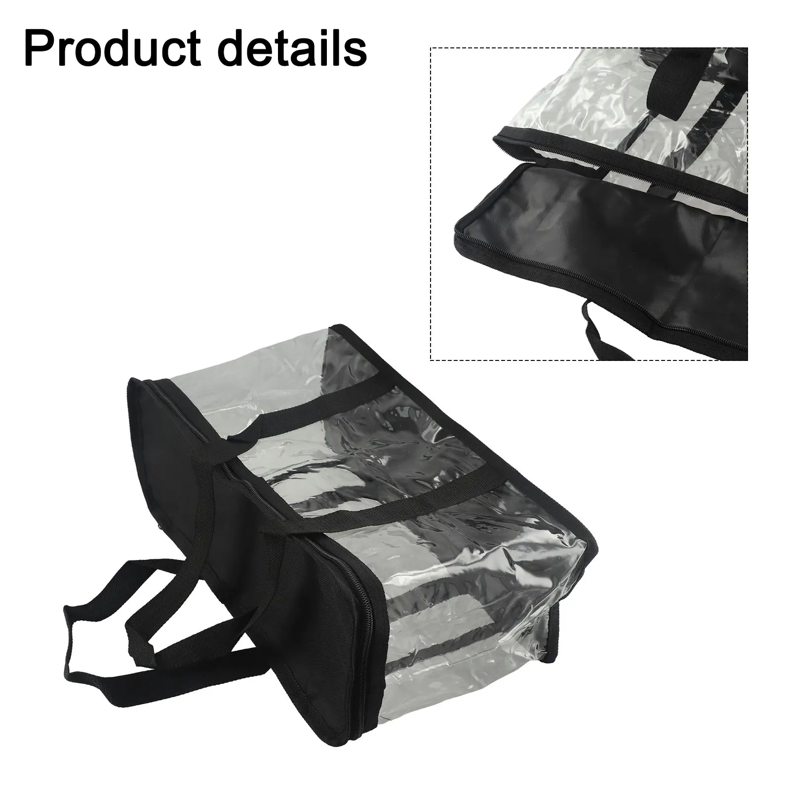 1pc Clear Tote Bag Transparent Shoulder Bag Large Capacity Tool Bag Waterproof PVC With Removable Adjustable Strap