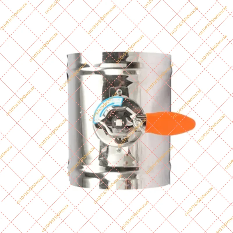 SS201 Motorized Air Damper Valve, Electric Check Valve for 3-8 Inch HVAC Duct Pipes