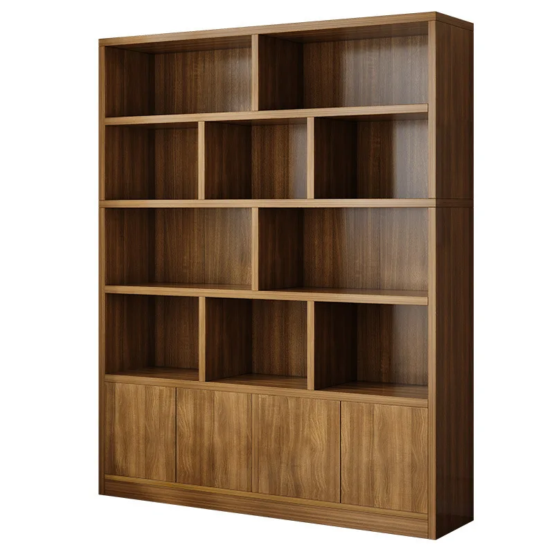 

Bookcase household living room entrance multi-layer floor storage multi-function against the wall