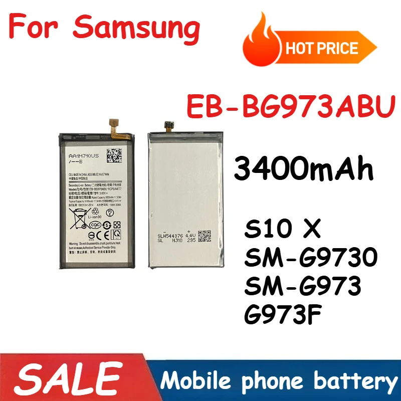

3300mAh Battery EB-BG973ABU For Samsung Galaxy S10 X SM-G9730 SM-G973 G973F Mobile Phone Batteries