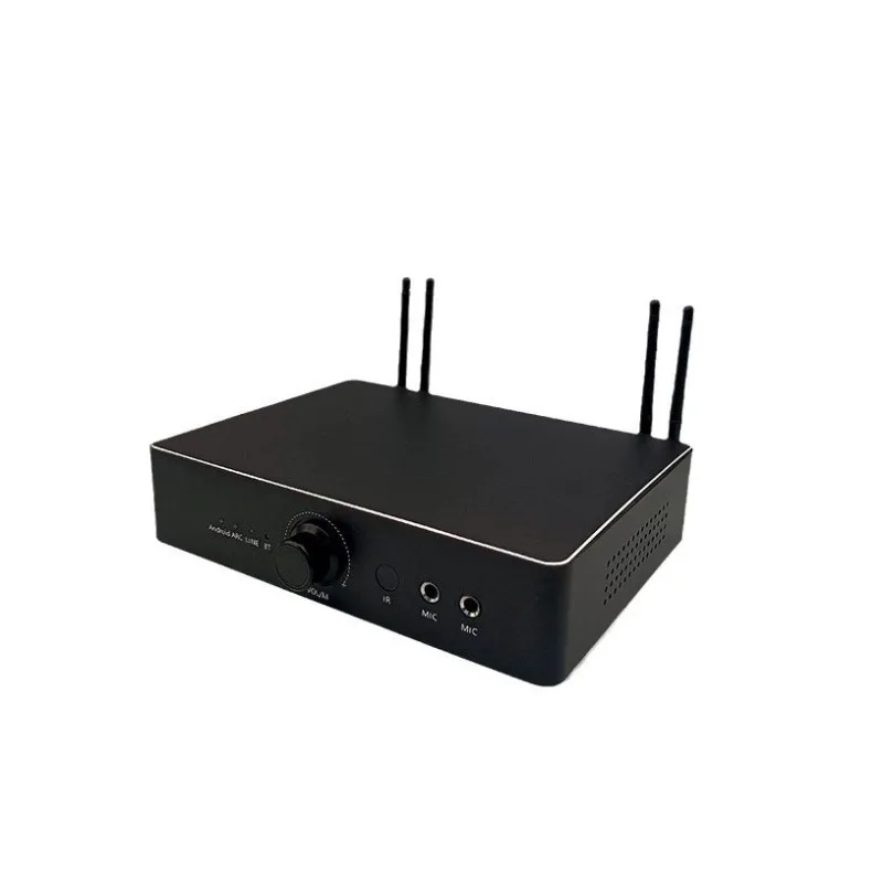 

Wireless WiFi & Bluetooth Karaoke Power Amplifier 4-way microphone input Song ordering, movies, games
