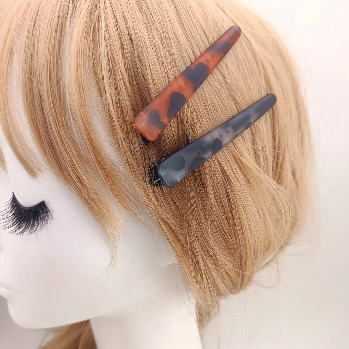 أنيقة ليوبارد طباعة دبوس الشعر متجمد منقار البط دبوس الشعر المألوف الجانب الانفجارات دبوس كبير السيدات إكسسوارات الشعر