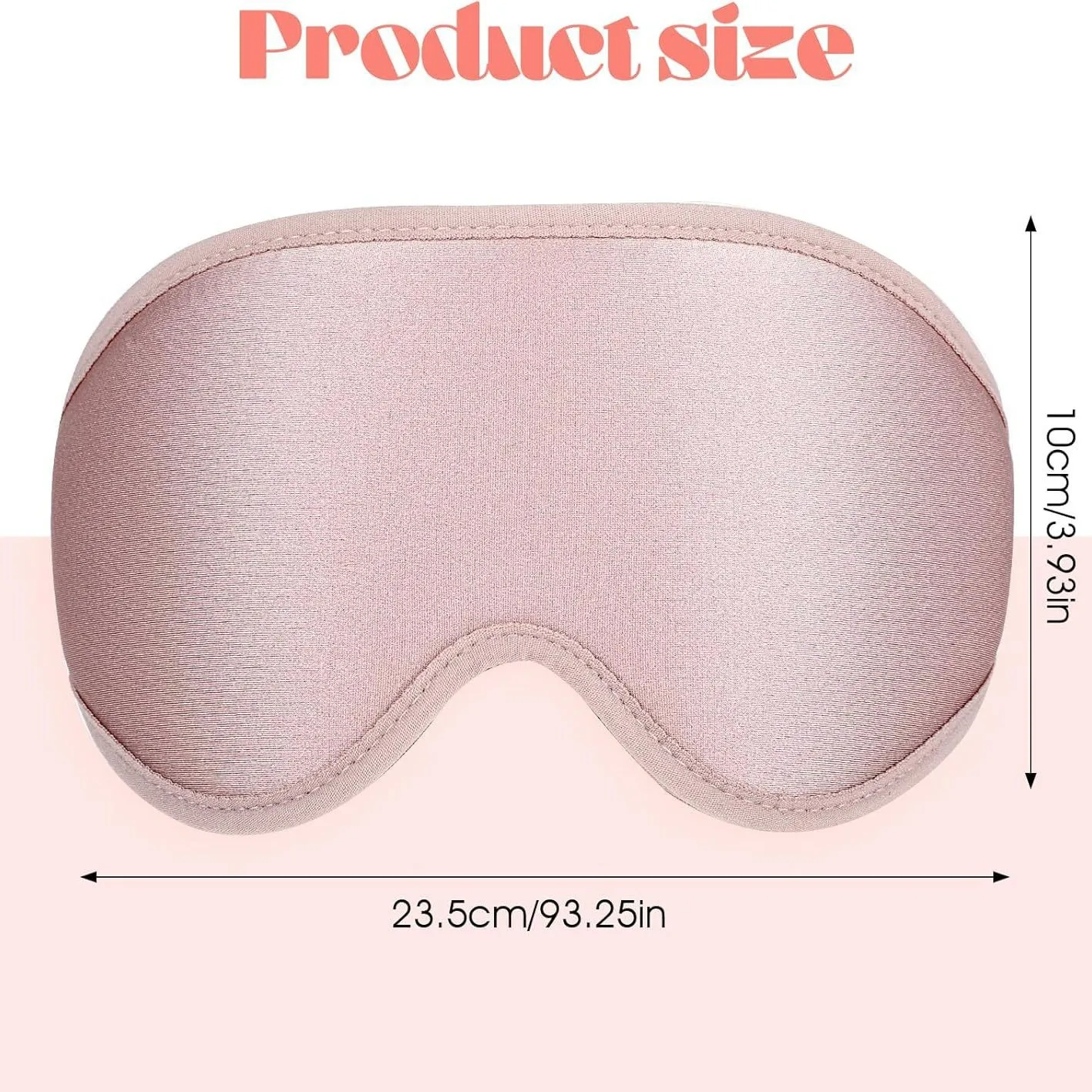 Fotografia 4: Máscara de Dormir 3D Super Macia - Máscara para os olhos macia e confortável, adequada para homens e mulheres, para viagens e uso doméstico.