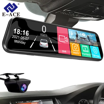 E-ACE 10" Mirror Dash Cam Recorder 1