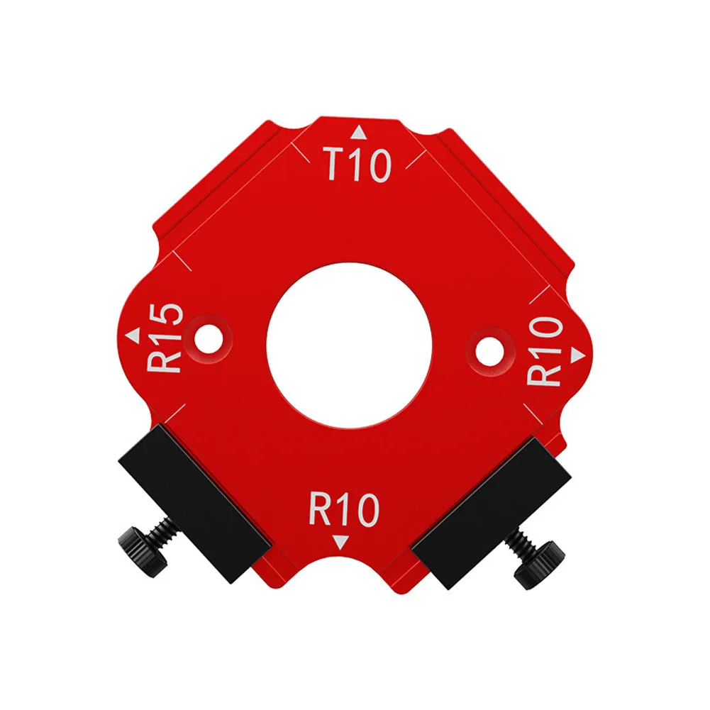 Woodworking Corner Routing Jig 7pcs Aluminium Radius Templates R10 to R60 for Cabinet Table and Furniture Edge Finishing