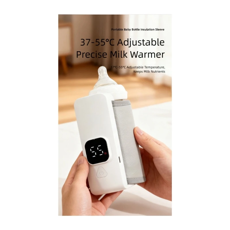 Safe Baby Bottle Heating Sleeve with Waterproof Feature for Travel