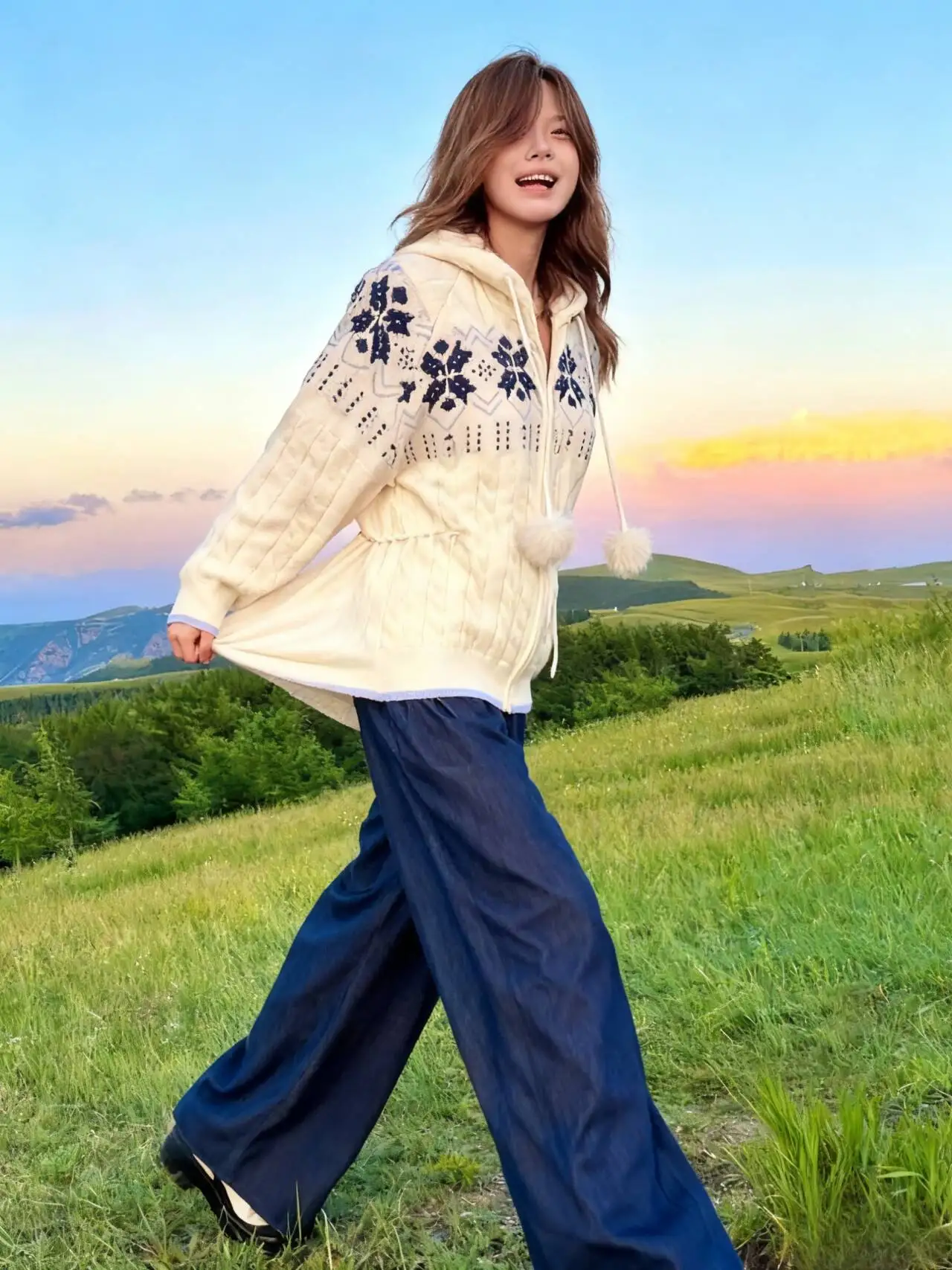 

Sweaters Jumpers Cardigans Womens Knit Made Wool Blend Ribbed Border Slim Plaid BF Y2K Meeting Professional Minimal Clean Modern