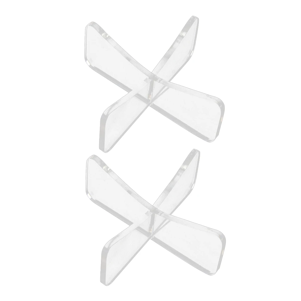 

2 Pcs Support Base for Ball Bracket Sturdy Display Holder Football Volleyball Transparent