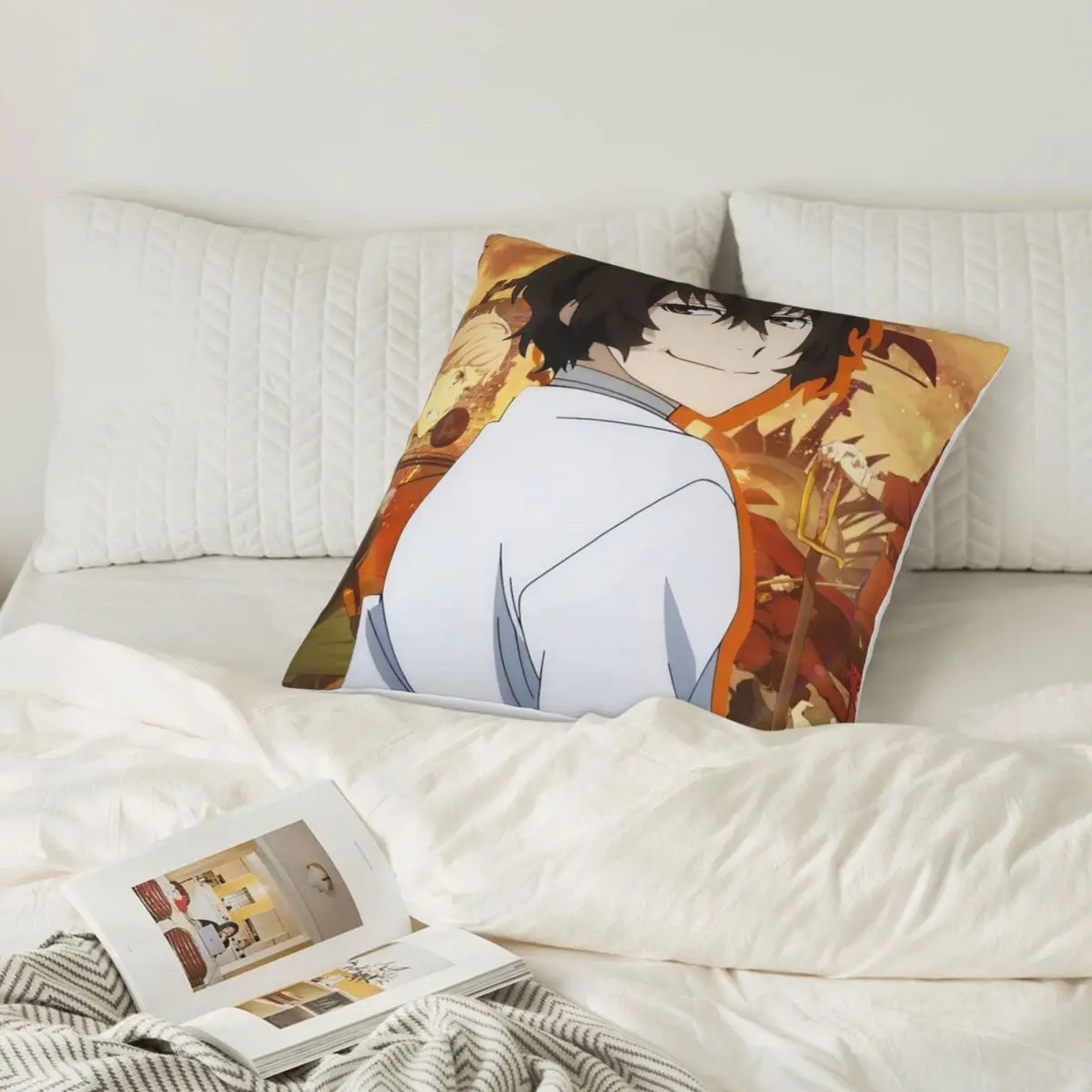 بونغو الضالة الكلاب الكرتون 00508 الألواح الأمامية وسادة تغطي غطاء وسادة أريكة Dakimakura كيس وسادة غطاء وسادة