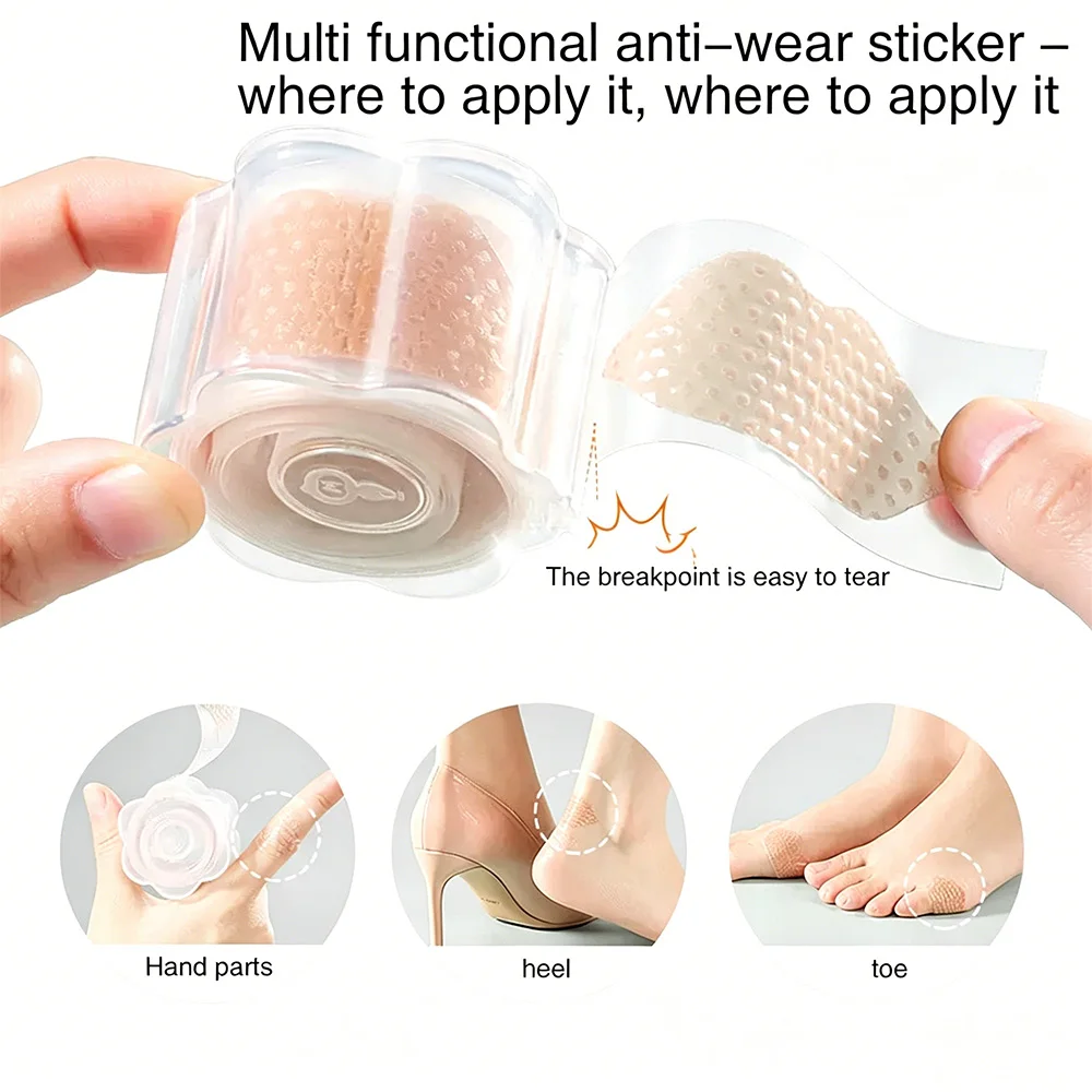 Foot Care Heel Stickers Soft Cushion Pads, Wear-resistant Heel Liners for Female High Heels Loafers Sandals Anti Friction