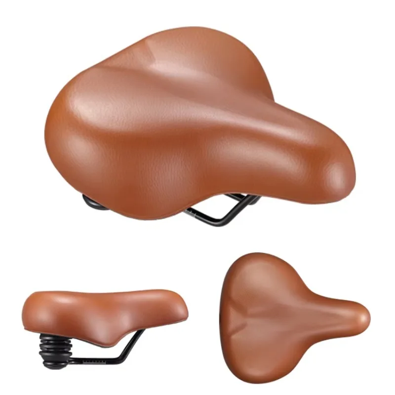 Waterproof Thickened Super Wide PVC Bike Saddle with Heating for Women Road Cycling