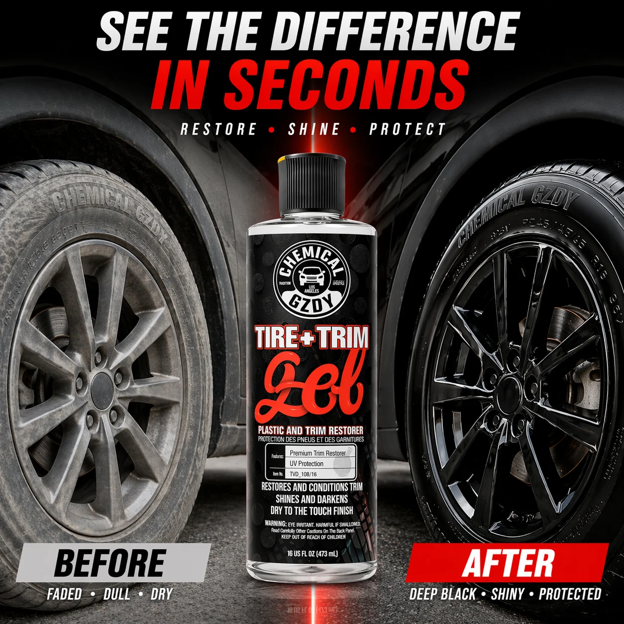 Tire and Trim Gel Restorer 16o - Trim Restorer Plastic review and price