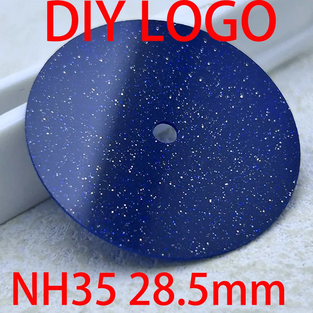 Single ou Dual Calendar Luminous Watch Dial, Acessórios Movimento, Assista Parte Personalização, 28,5 milímetros