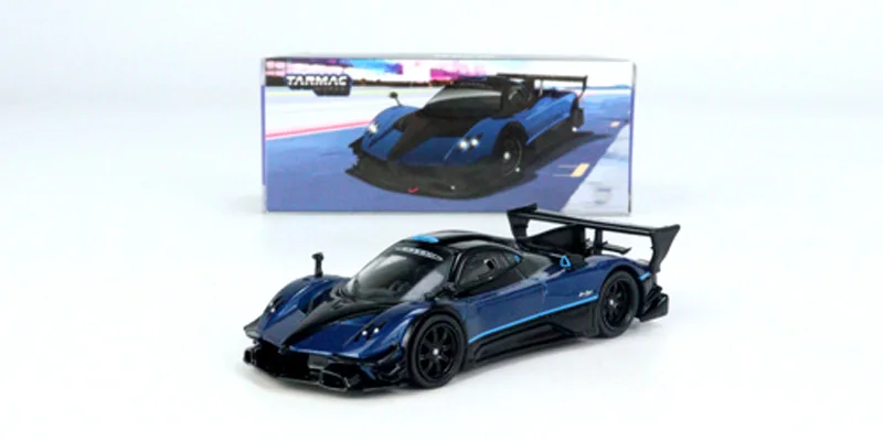 

Tarmac Works TW 1/64 Pagani R Zonda Metallic Blue Die-cast Alloy Car Model Collection Children Gift