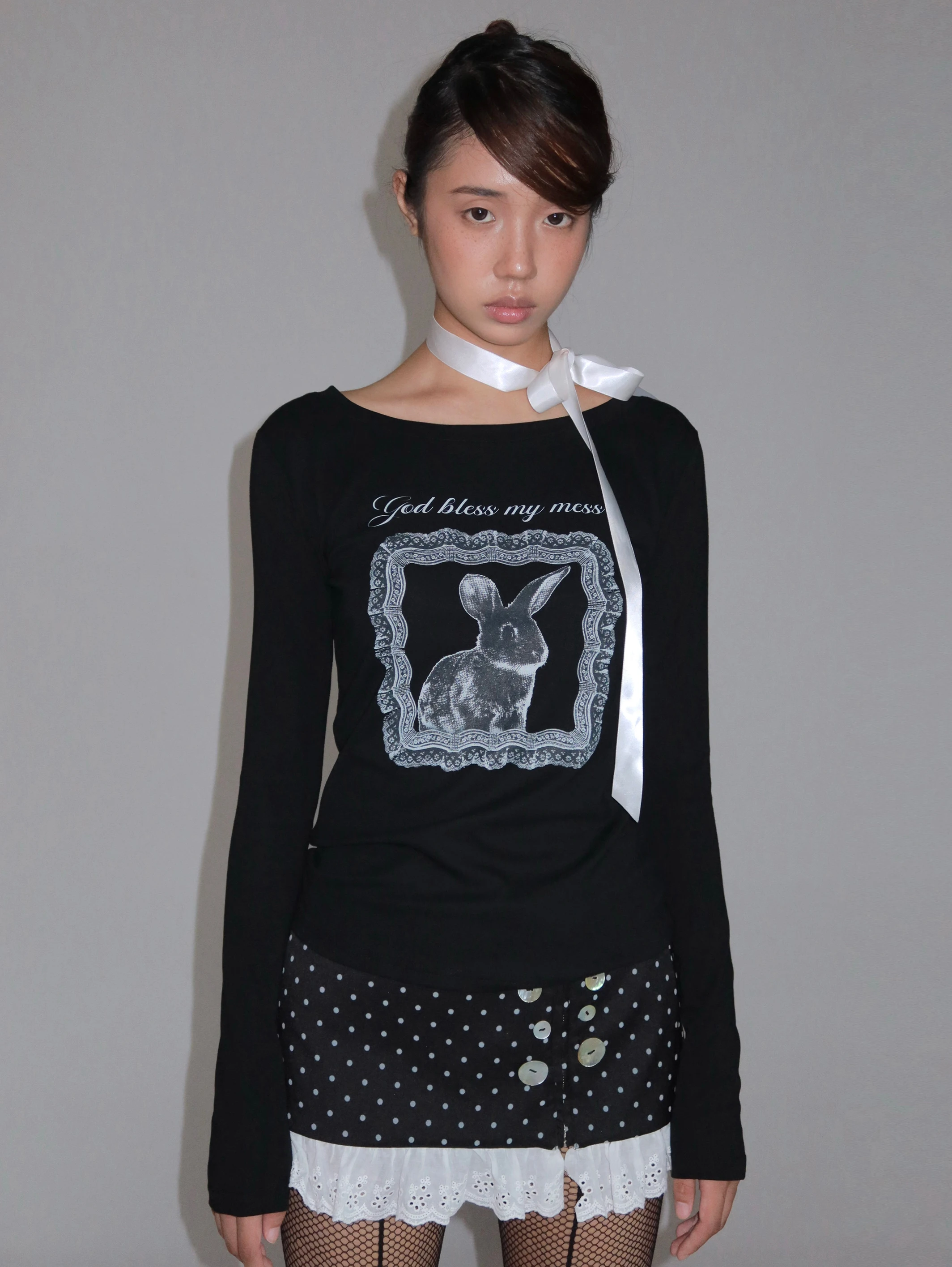 

Eaeplz Rabbit Dr Bla Кружевная круглая футболка с принтом Ne Slim Fit Long Sve Женская повседневная футболка Ciwalk для поездок на работу и свидания