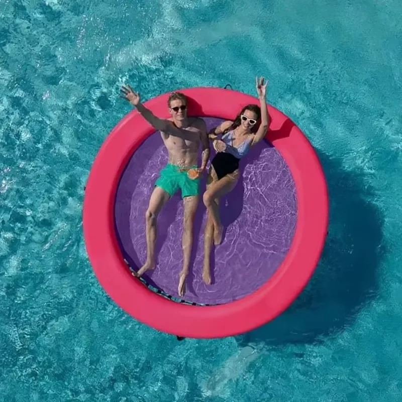 Foldable Inflatable Floating Dock Seawater Air Cushion Platform for Surfing Lake Boat Pool Ocean Use Durable PVC Material