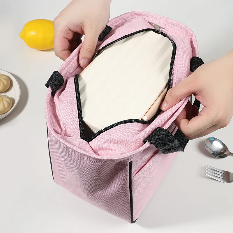 Bolsa grande con aislamiento térmico, bolsa de papel de aluminio para arroz, impermeable, Oxford, portátil, con cremallera, para almuerzo, Camping y Picnic