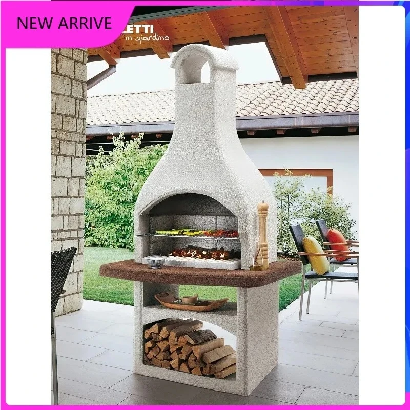 Outdoor BBQ Barbecue Villa Wood Burning Fireplace Decoration