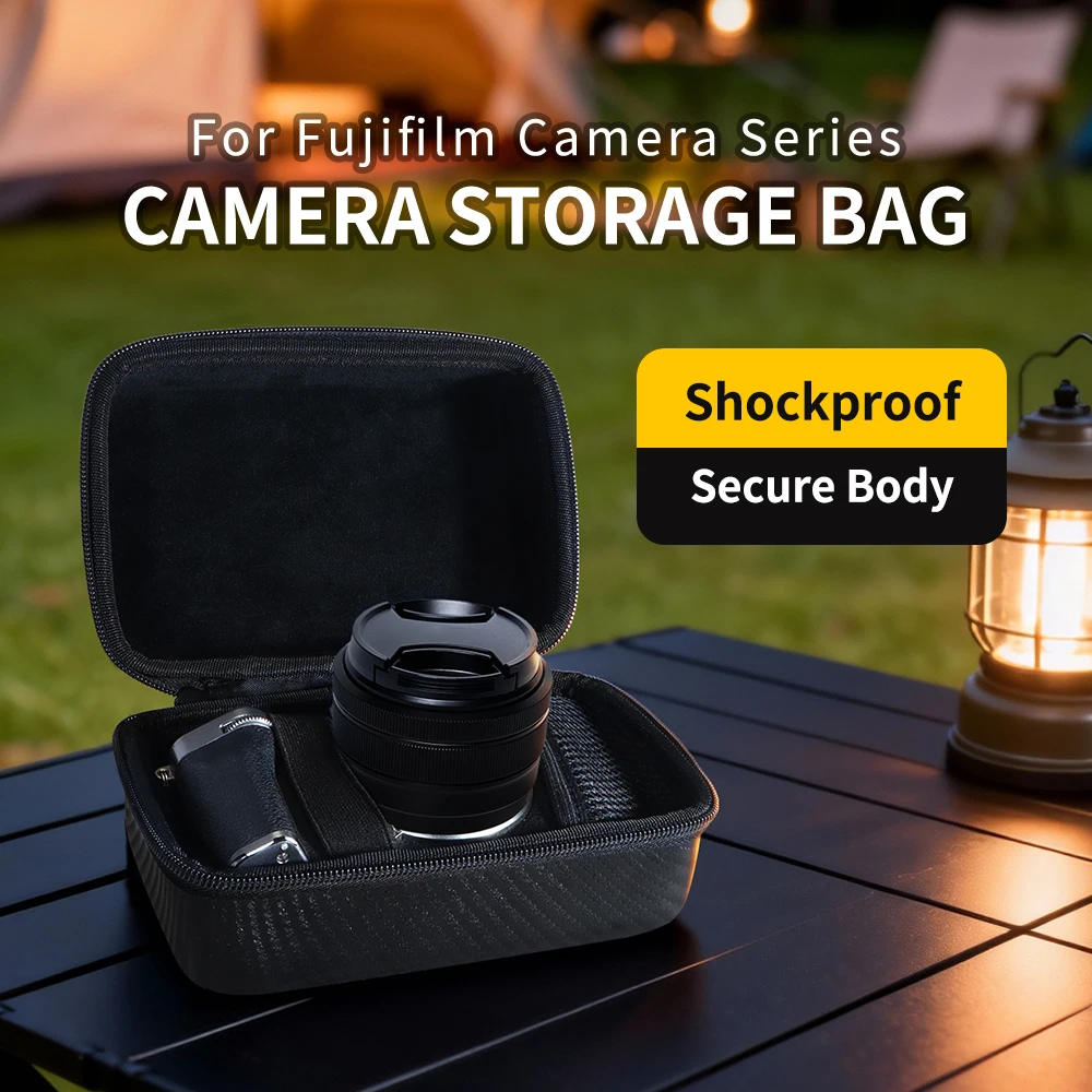 Carbon Fiber Camera Bag For Fujifilm XT5 XS20 XT30 Protective Case XS10 XM5 XT50 X100VI XE5 Portable Camera Storage Organizer