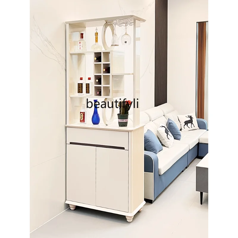 

Household Living Room Double-Sided Hallway Small Apartment Wine Cabinet Modern Minimalist Lobby Entrance Cabinet furniture