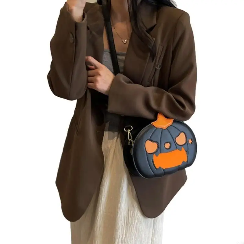 

Pumpkin Shoulder Bag Large Capacity Crossbody Bags for Girl Women Versatile Bag 20CA