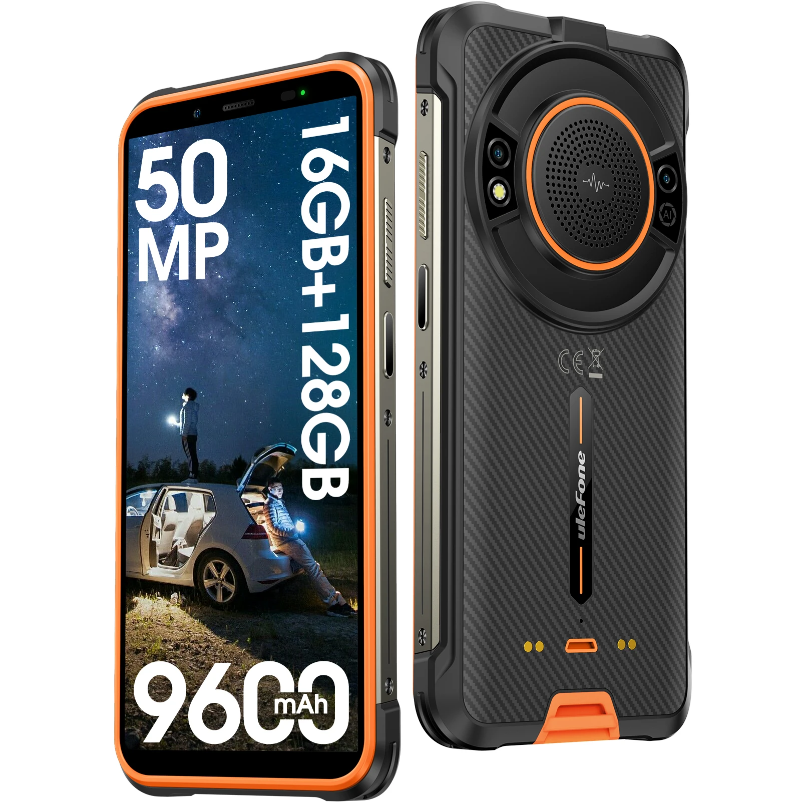 Ulefone Power Armor 16S robust and waterproof Smartphone NFC 16 GB + 128 Go camera 50 MP mAh Phone Android 13