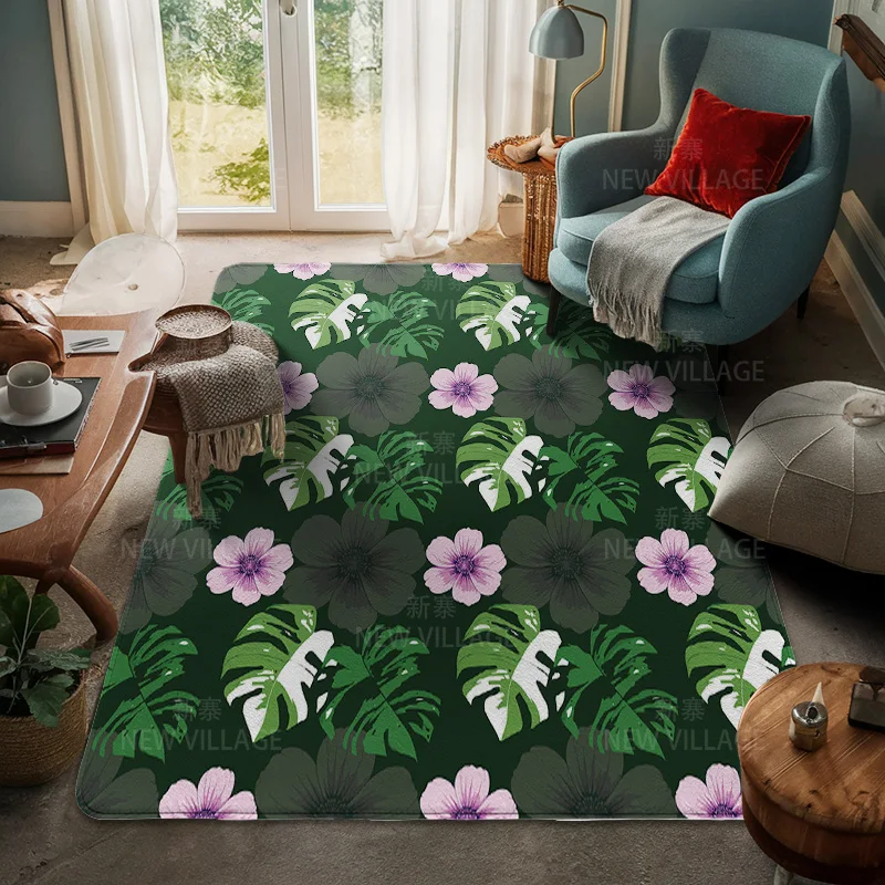 House entrance carpet Home door mat Room Bath Foot bathroom non-slip Kitchen water absorption rugs Modern Nordic boho plant