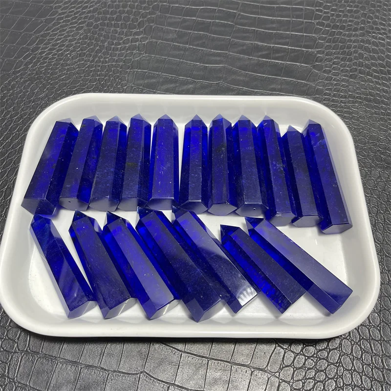 1kg Quartz point Blue Melting stone Crystal Stick Gemstone Tower Reiki Healing Energy Home decoration