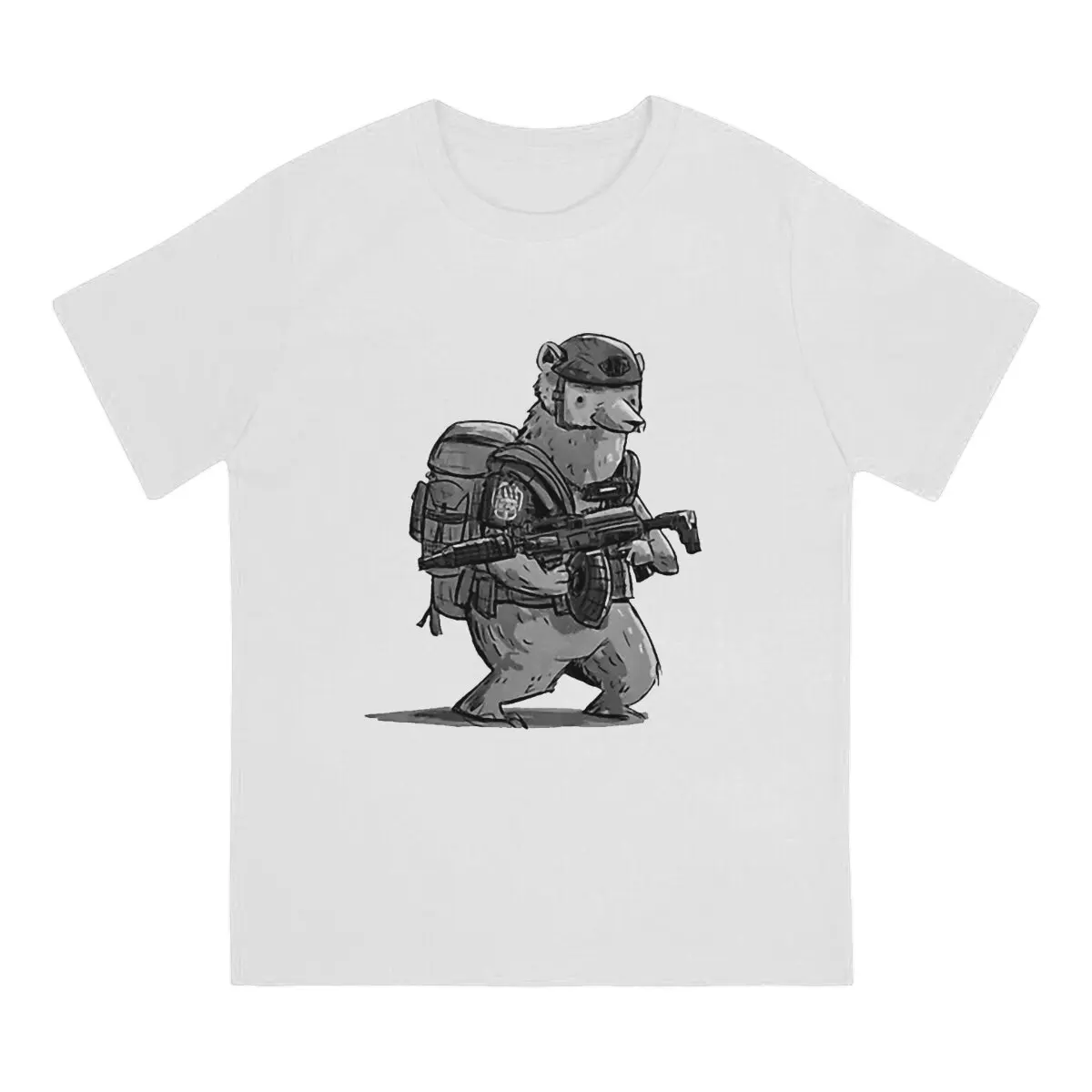 Bear  Men's T Shirt Escape From Tarkov BEAR USEC Scavs Vintage Tees Short Sleeve Crew Neck T-Shirt New Arrival Clothes