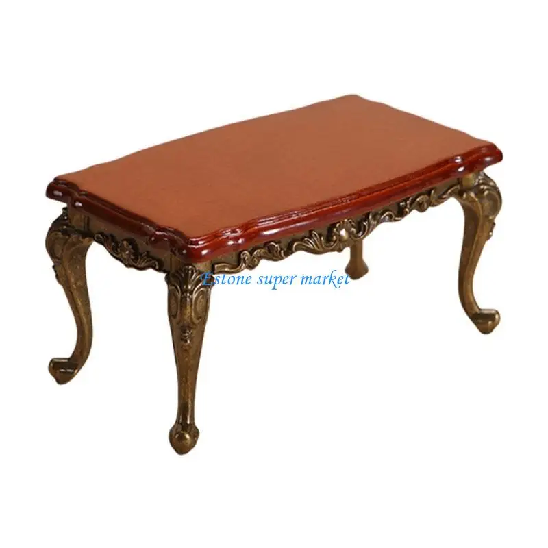 

090B миниатюрный журнальный столик для кукольных домиков, масштаб 1/12, имитация мебели, аксессуар для украшения дома и для