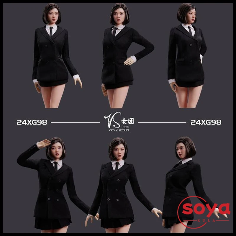 

VStoys 24XG98 1/6 Белая рубашка Черная короткая юбка Костюм Девушка Групповая модель одежды Подходит для 12 дюймов Женский солдат Фигурка тела