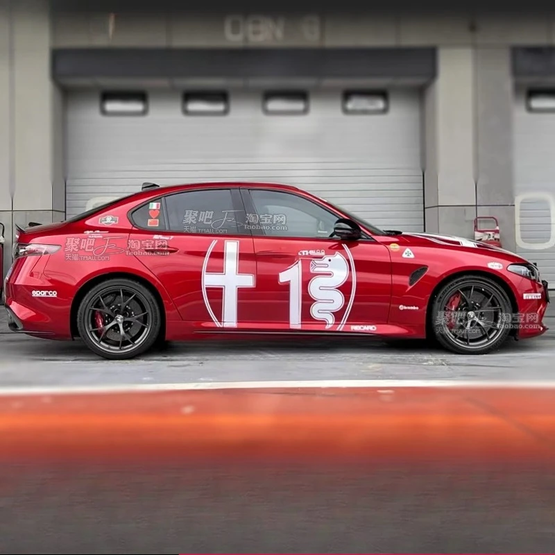 

Car sticker FORAlfa Romeo Giulia Stelvio GTAM Track sports exterior decoration Vinyl Decals Tuning Accessories